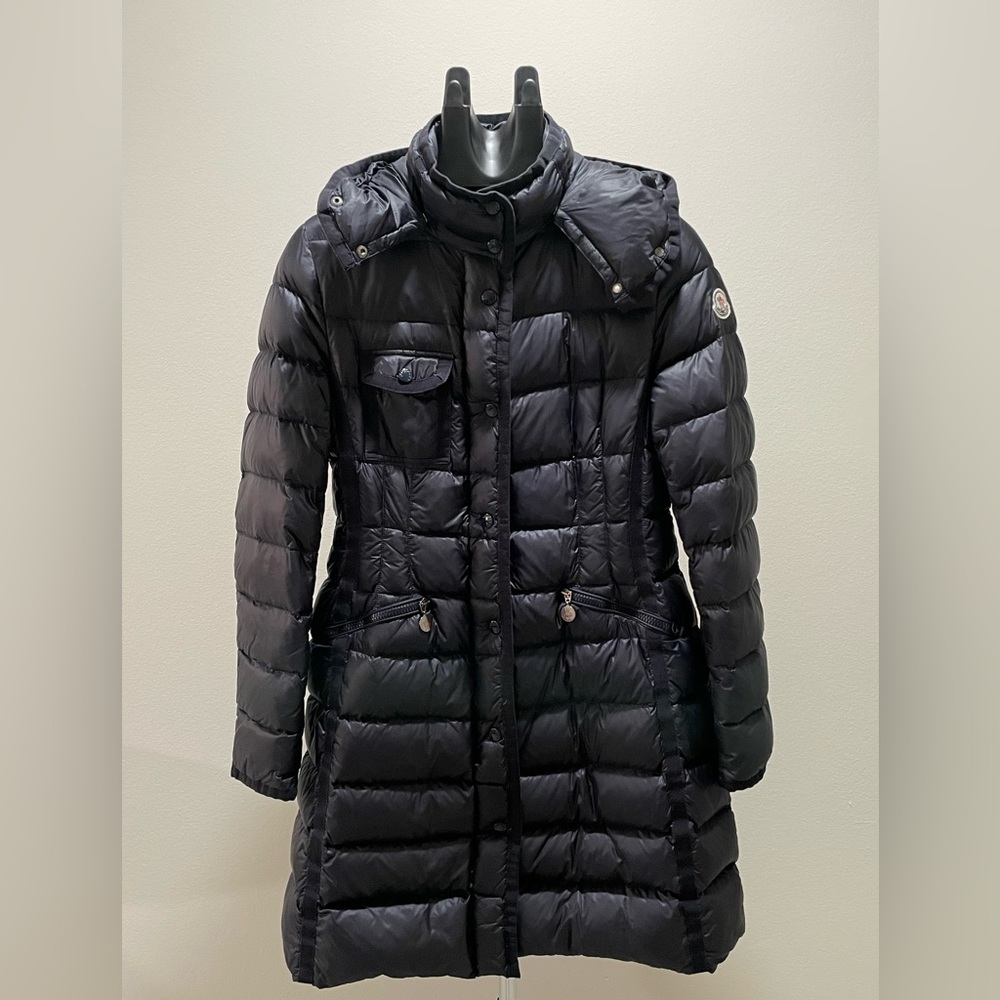 Moncler Hermine Giubbotto down Jacket- Navy
